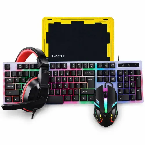 Set gamer retroiluminado 4 en 1 TF-240