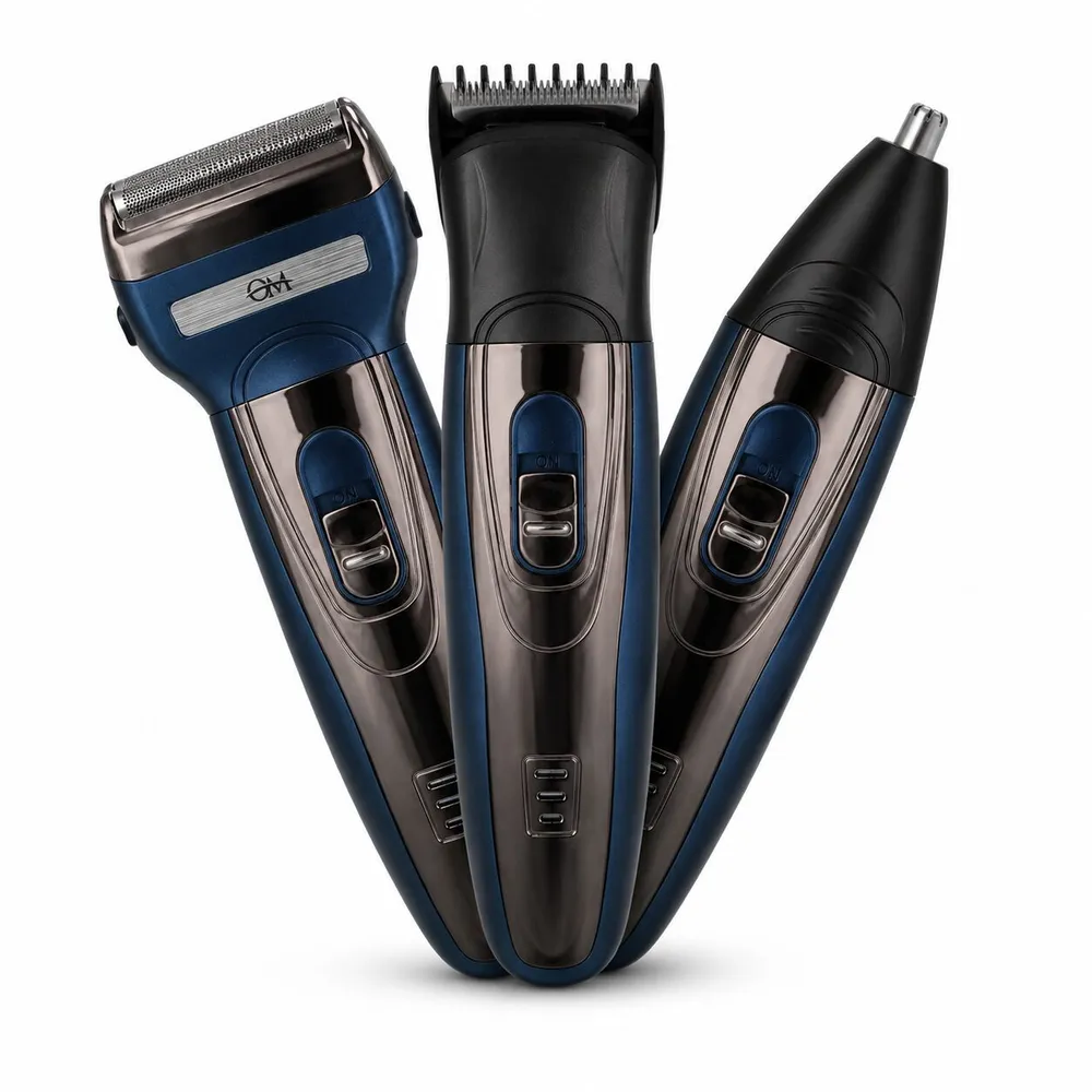 Cortadora de cabello y barba recargable 3 en 1 OM-7213