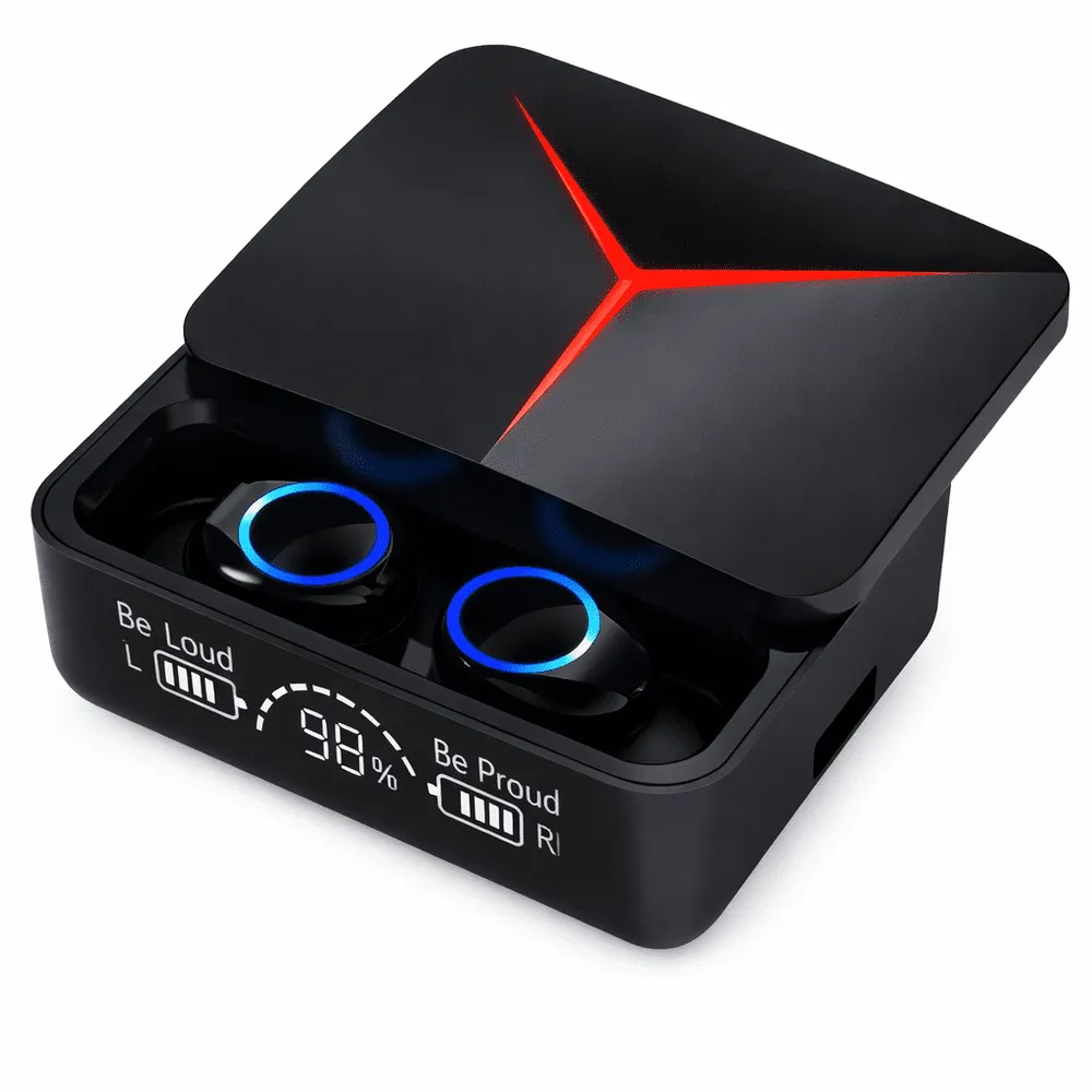 Auricular bluetooth V5.3 M90 negro