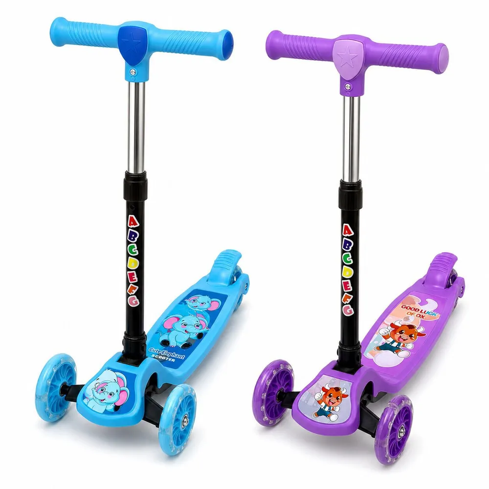 Monopatín infantil plegable con luces en ruedas 601ECO