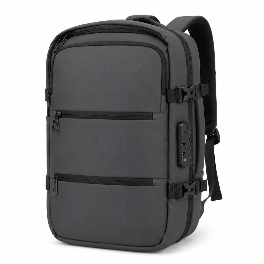 Mochila de viaje c/cierre de seguridad y bomba de vacío