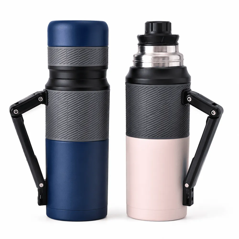 Termo acero inoxidable c/manija 1000ml 21755