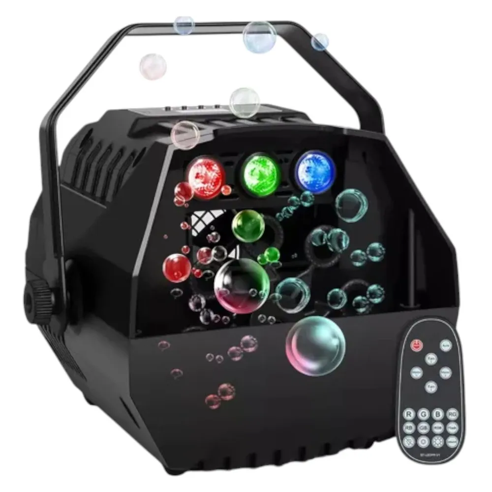Máquina de burbujas LED RGB c/control DS74
