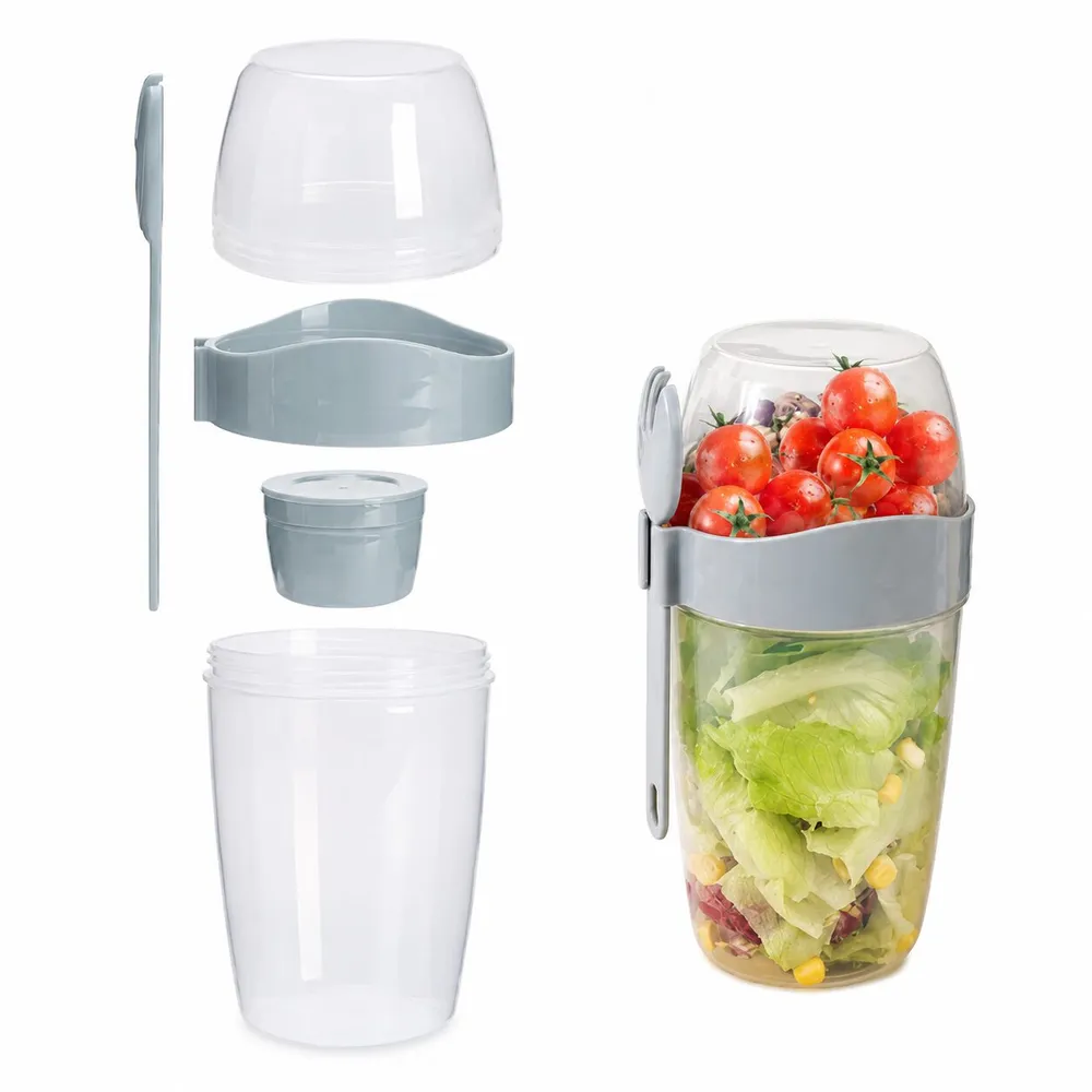 Lunchera vaso para yogurt y ensaladas H-728