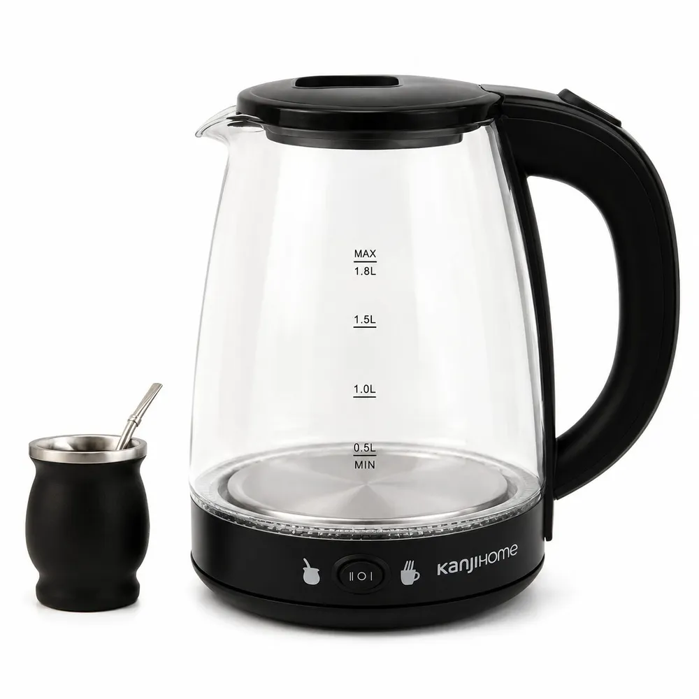 Pava de vidrio c/corte mate 1.8L 1800W PE15001M