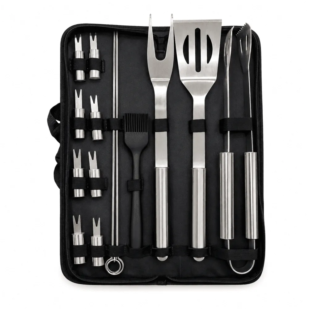 Kit asador 16 piezas con estuche 0206