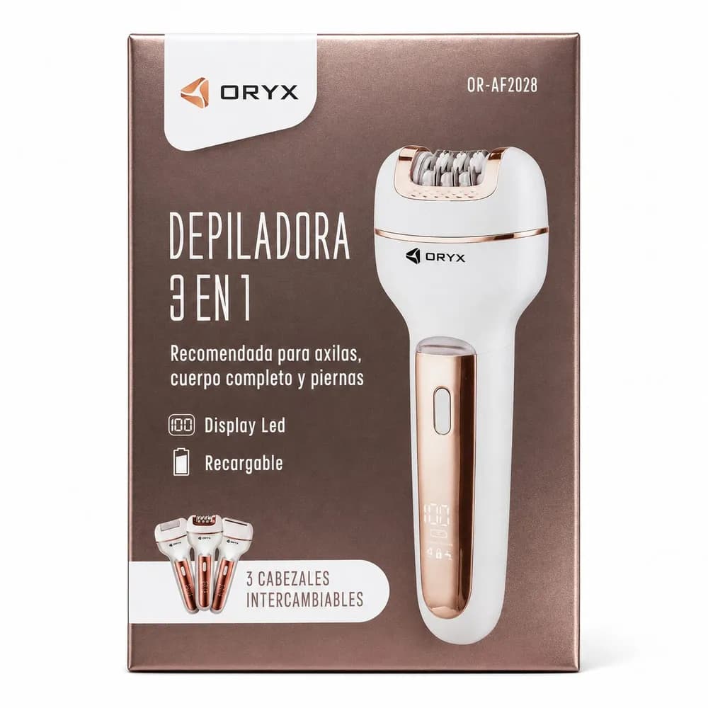 Máquina depiladora corporal recargable 3 en 1 OR-AF2028
