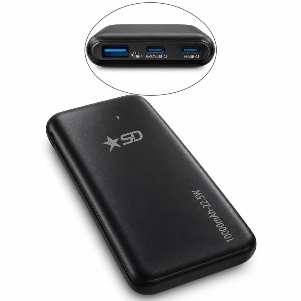 Power bank SD negro 10.000mAh WP027
