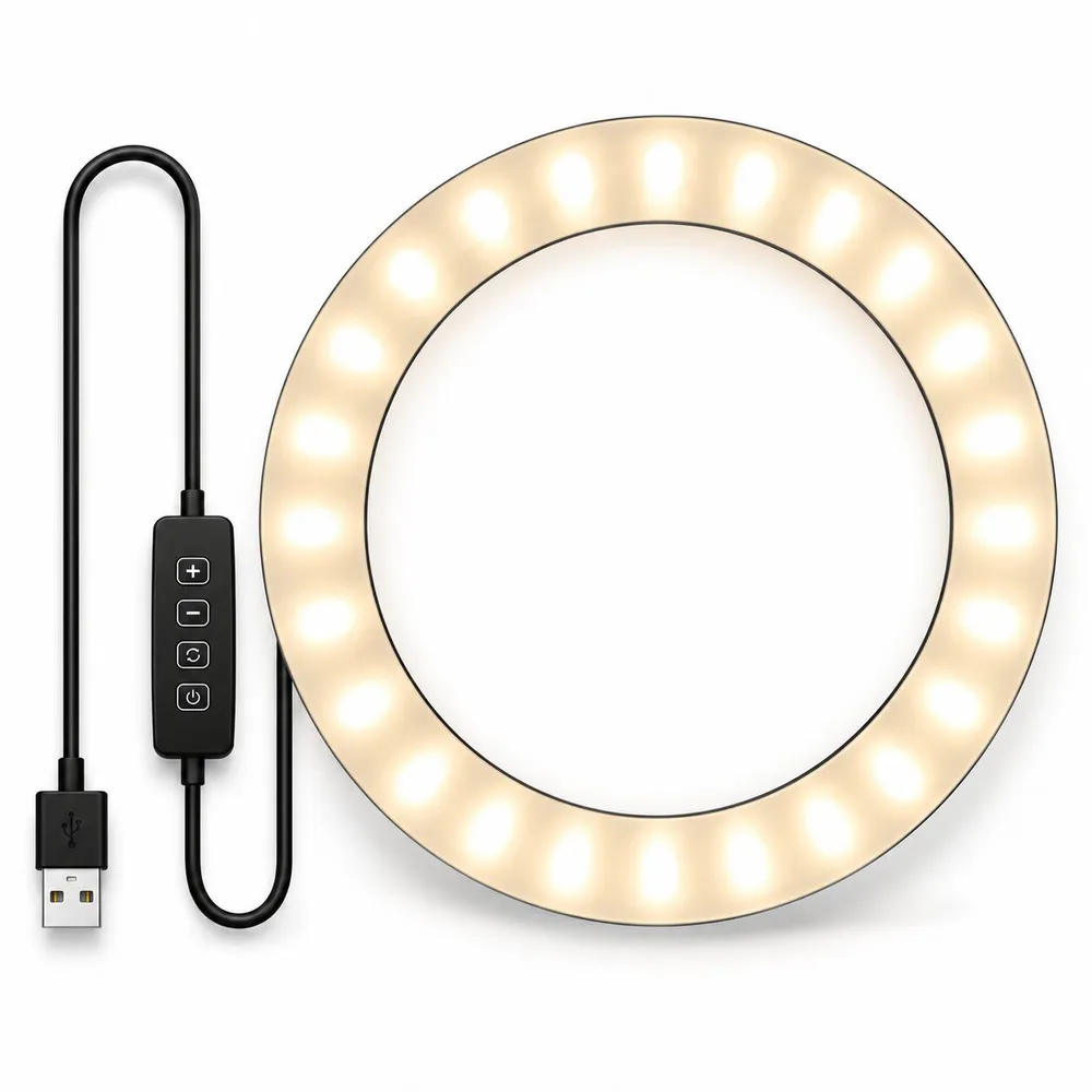 Aro flash LED selfie 26cm 10 pulgadas sin trípode 0057