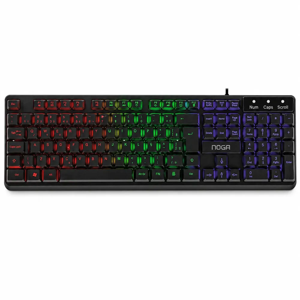 Teclado retroiluminado cable USB NKB-T100