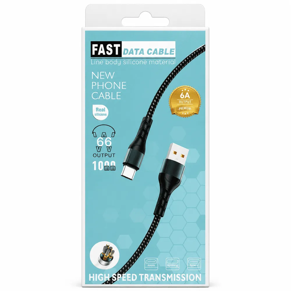 Cable USB a tipo C 6A 66W 1M ADC-031